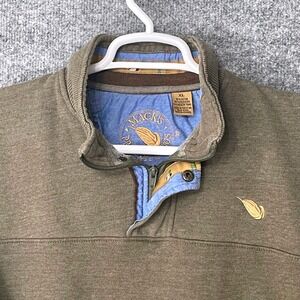 Macks Prairie Wings Mens XL Quarter Zip Pullover Sweatshirt Olive Green Hunting
